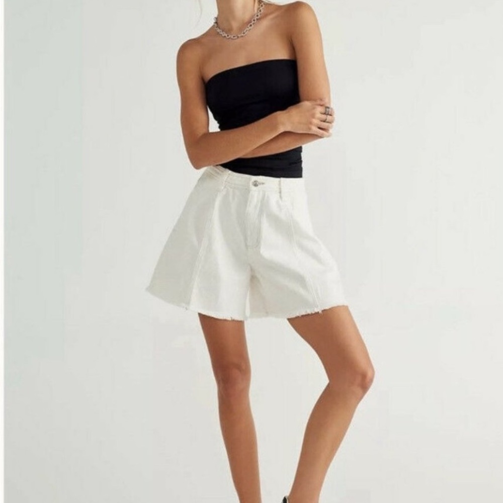We The Free People Amelie High Waisted Jean Shorts 27